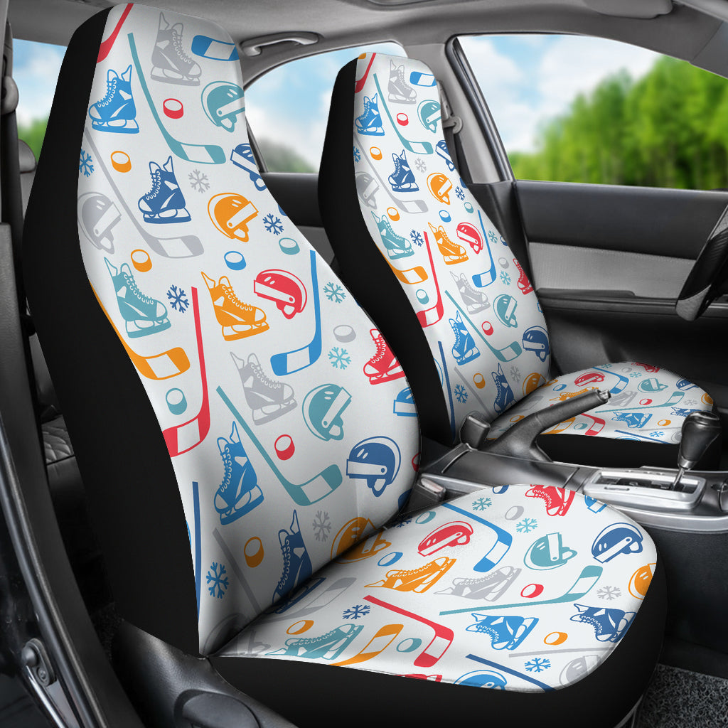 Hockey Equipment Print Design LKS301 Car Seat Covers