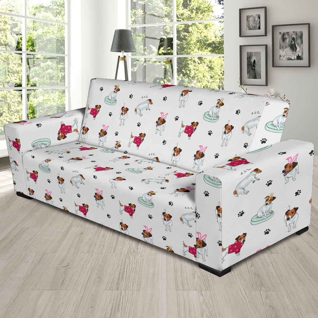 Russell Terriers Print Design LKS308 Sofa Slipcover