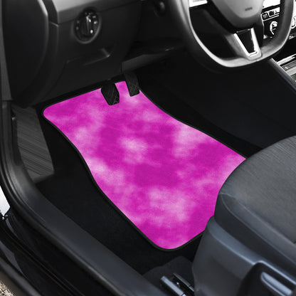 Tie Dye Pink Design Print Car Floor Mats Front Back