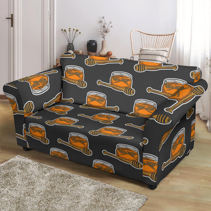 Honey Bee Print Design LKS305 Loveseat Couch Slipcover
