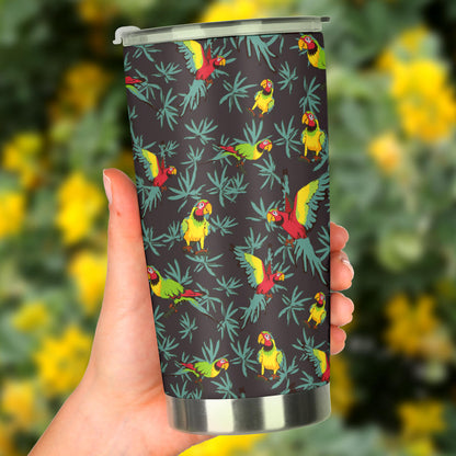 Parrot Themed Print Tumbler