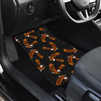 Eagles Print Pattern Car Floor Mats Front Back