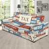 Accounting Financial Pattern Print Design 01 Sofa Slipcover