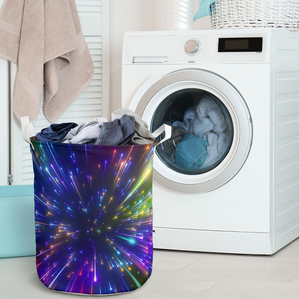 Celestial Rainbow Speed Light Laundry Basket