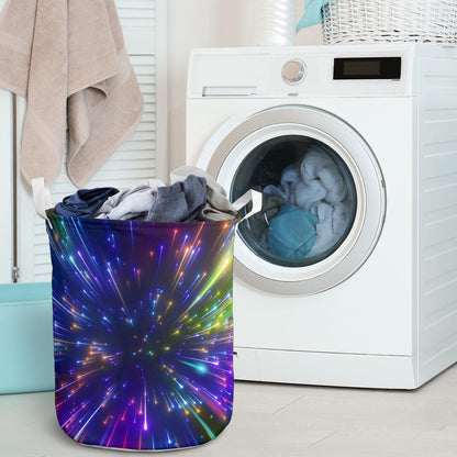 Celestial Rainbow Speed Light Laundry Basket