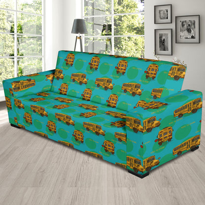 School Bus Print Design LKS308 Sofa Slipcover