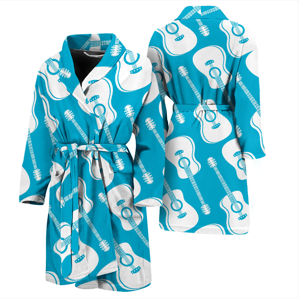 Acoustic Guitar Print Design LKS404 Men Bathrobe