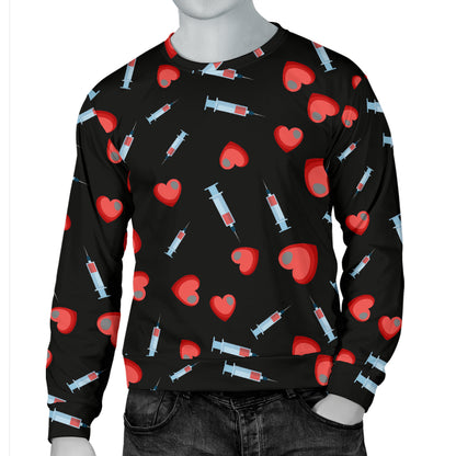 Phlebotomist Medical Concept Men Long Sleeve Sweatshirt