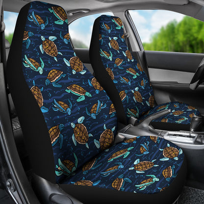 Sea Turtle Print Design LKS3011 Car Seat Covers