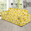 Bee Daisy Pattern Print Design 06 Sofa Slipcover