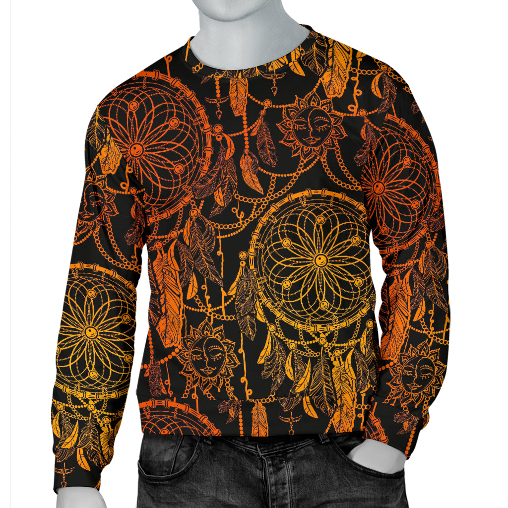 Dream catcher Sun and Moon Men Long Sleeve Sweatshirt