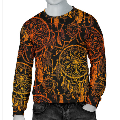Dream catcher Sun and Moon Men Long Sleeve Sweatshirt