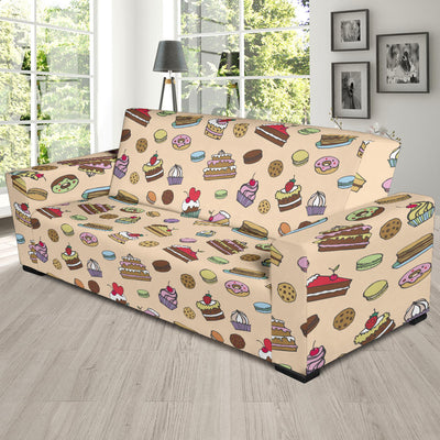 Cake Pattern Print Design 03 Sofa Slipcover