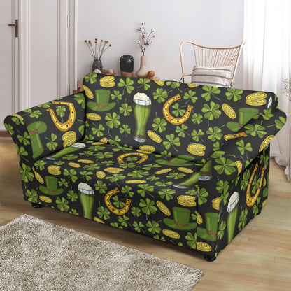 St Patricks Day Print Design LKS307 Loveseat Couch Slipcover