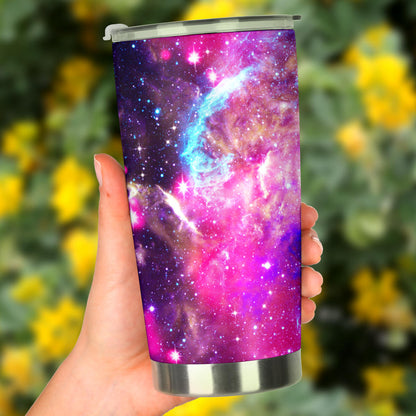 Galaxy Night Purple Space Print  Tumbler