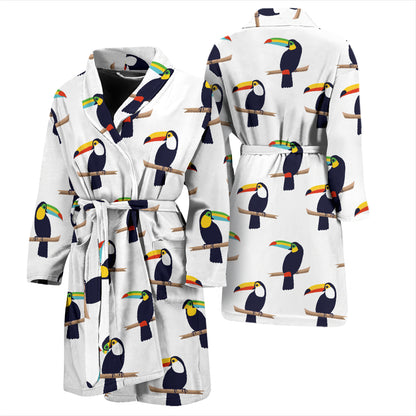 Toucan Print Design LKS305 Men Bathrobe