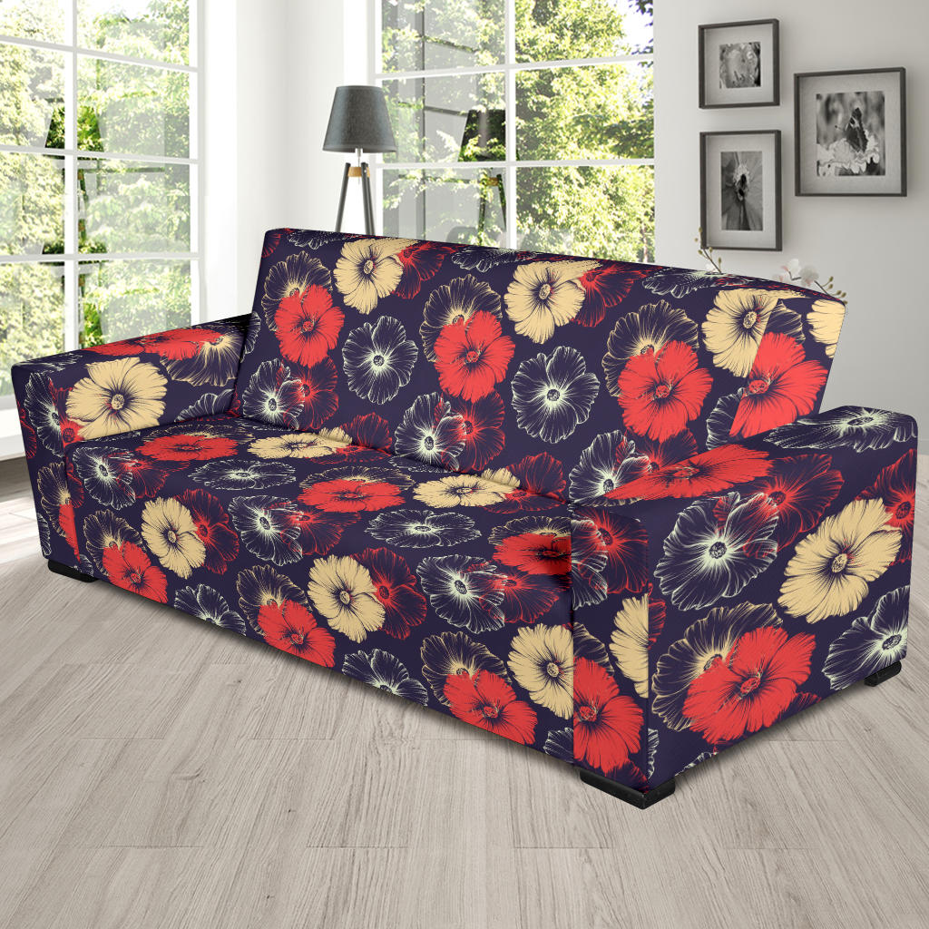 Tropical Flower Print Design LKS302 Sofa Slipcover