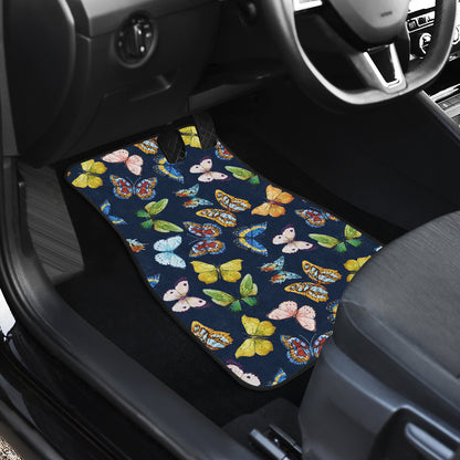 Butterfly Beautiful Print Pattern Car Floor Mats Front Back