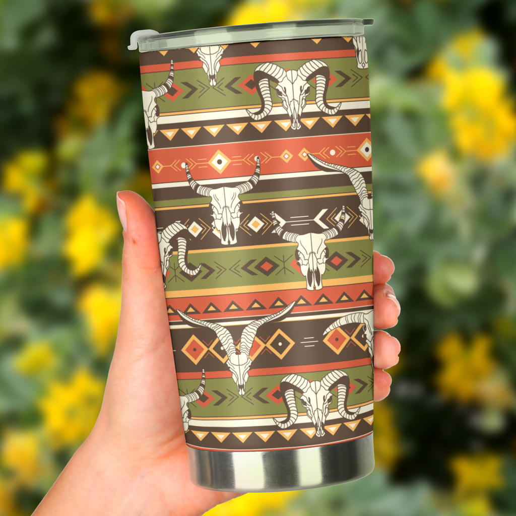 American indian Skull Animal Tumbler