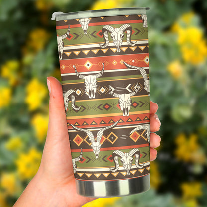 American indian Skull Animal Tumbler