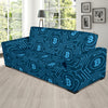 Cryptocurrency Pattern Print Design 04 Sofa Slipcover