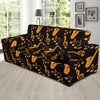 Saxophone Pattern Print Design 02 Sofa Slipcover