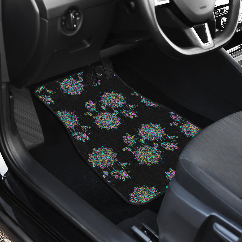 Dream Catcher Colorful Hand Draw Car Floor Mats Front Back