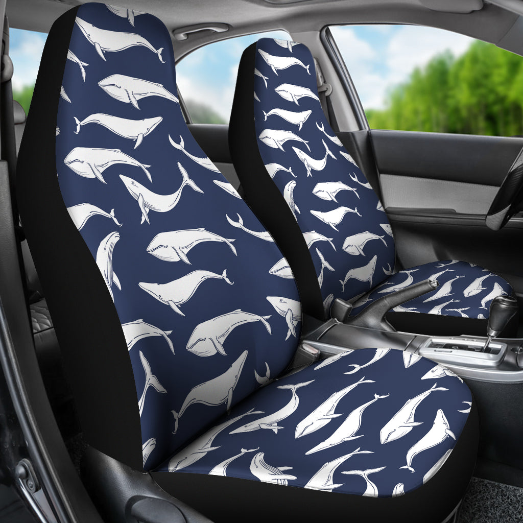 Whale Print Design LKS308 Car Seat Covers