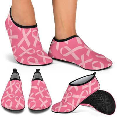 Breast Cancer Awareness Themed Aqua Water Shoes