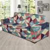 Patchwork Pattern Print Design 02 Sofa Slipcover