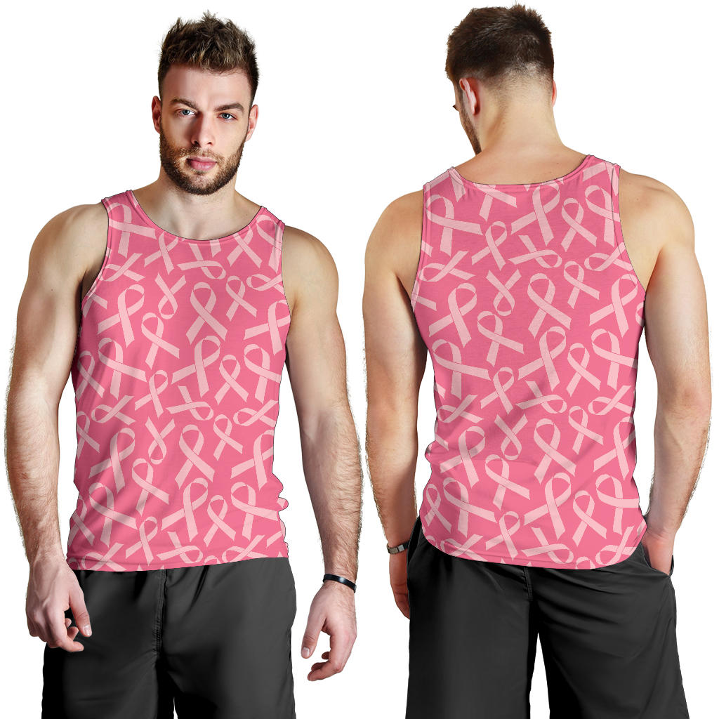 Breast Cancer Awareness Themed Men Tank Top