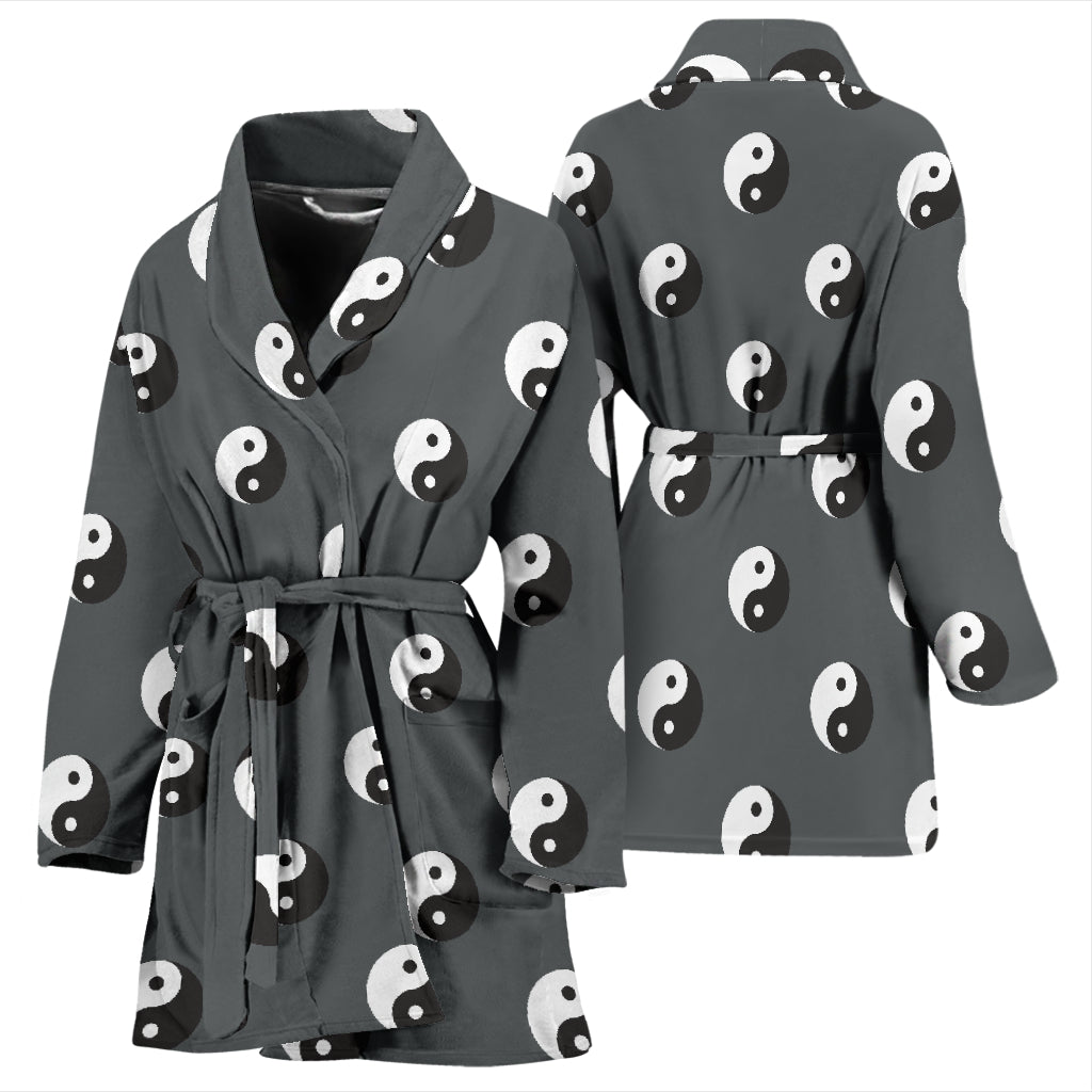 Yin Yang Print Design LKS303 Women Bathrobe