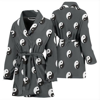Yin Yang Print Design LKS303 Women Bathrobe