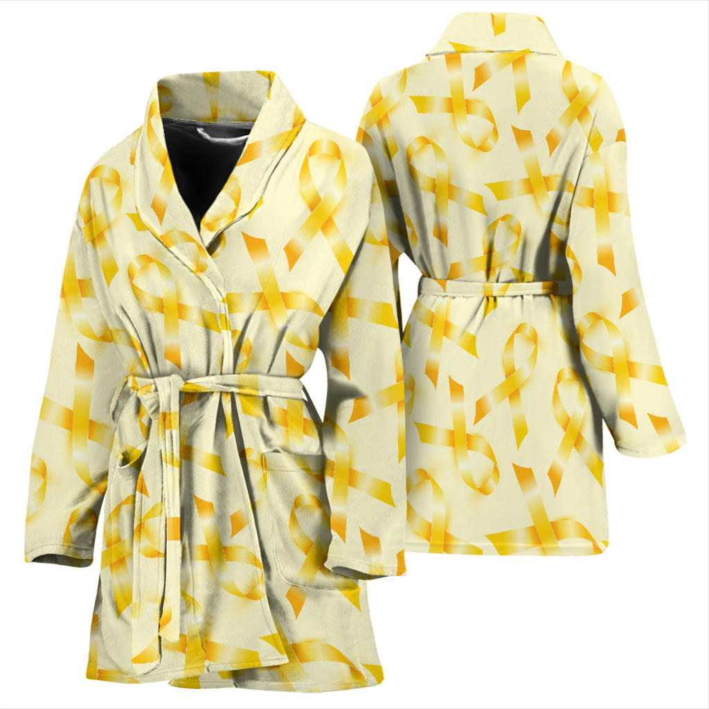 Bone cancer Pattern Print Design 01 Women Bathrobe