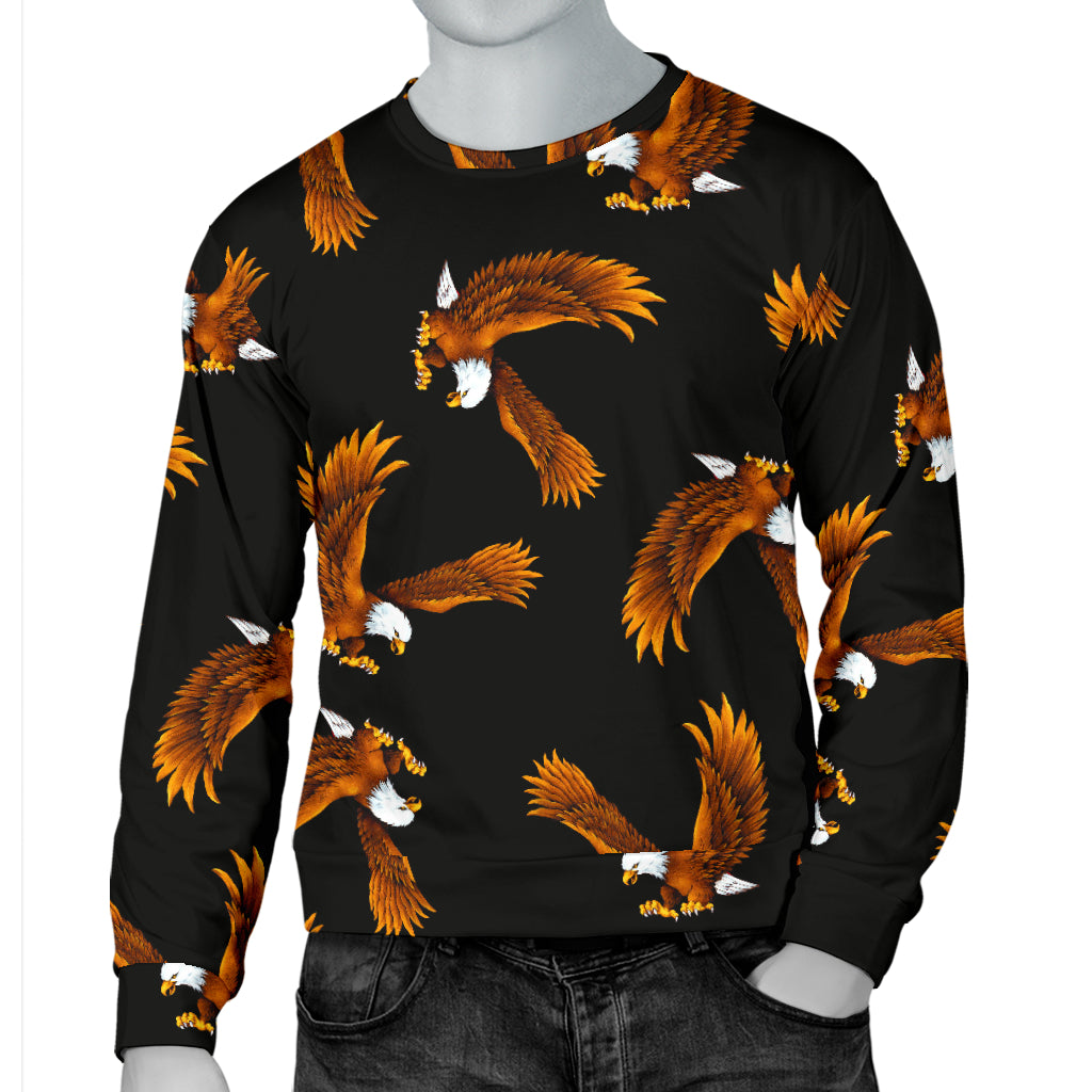 Eagles Print Pattern Men Long Sleeve Sweatshirt