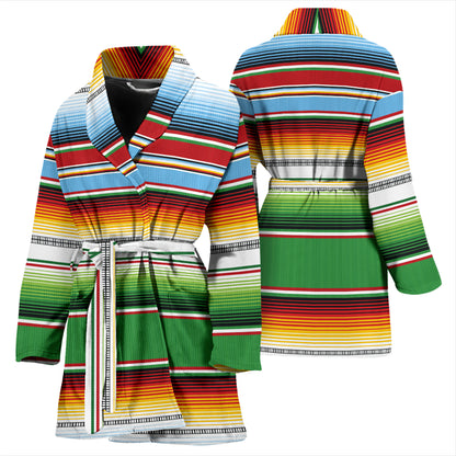 Serape Print Design LKS302 Women Bathrobe