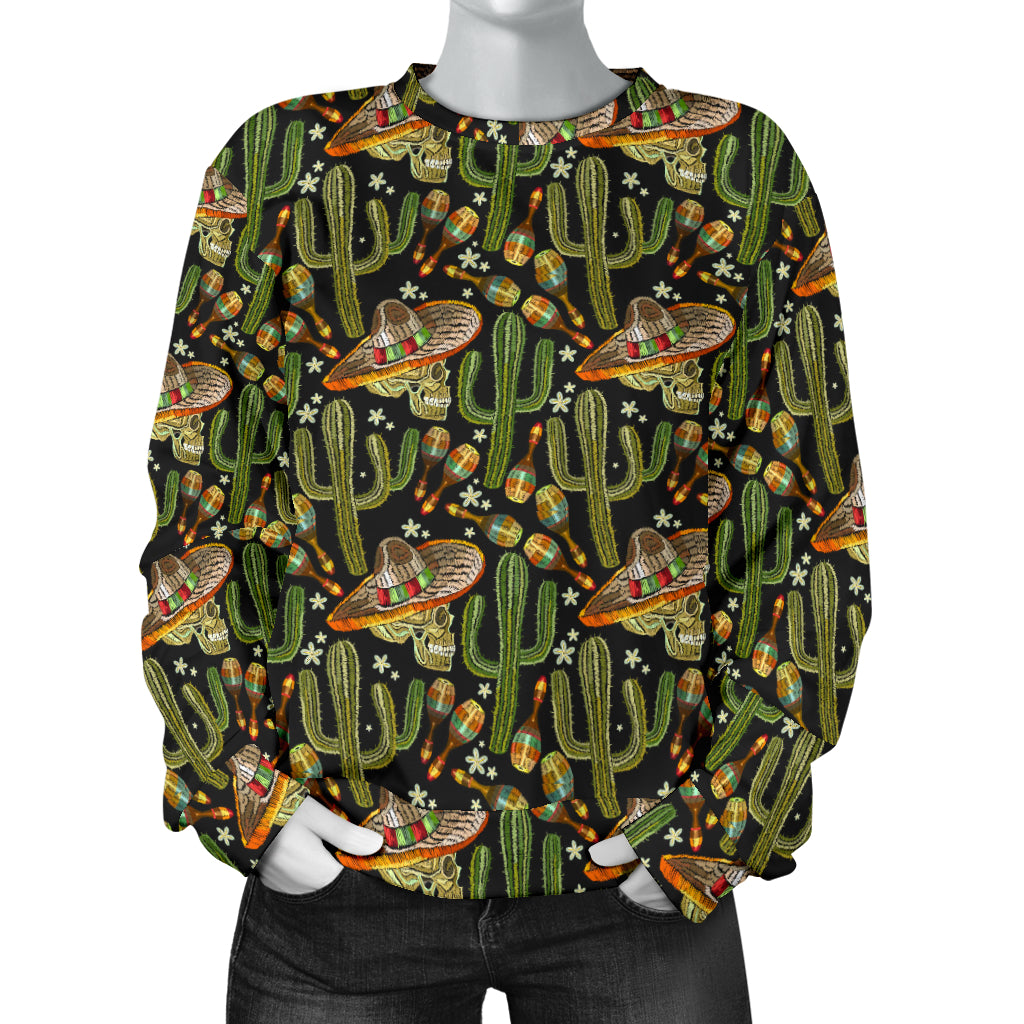 Western Style Print Women Long Sleeve Sweatshirt