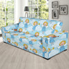 Angel Musician Pattern Print Design 09 Sofa Slipcover