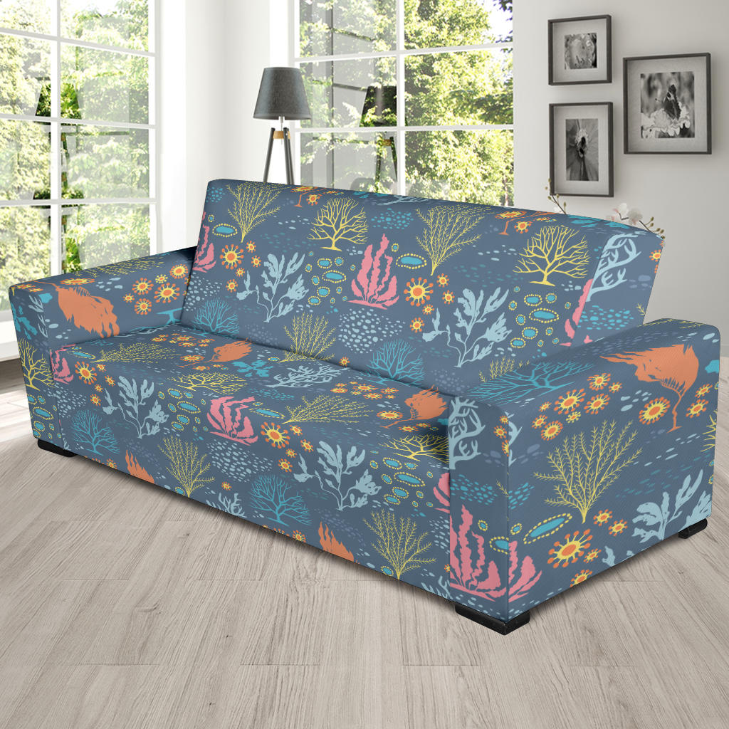 Seaweed Print Design LKS304 Sofa Slipcover