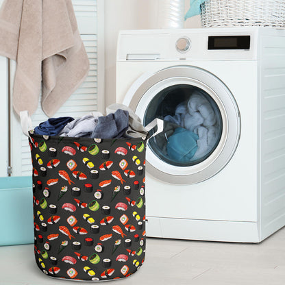 Sushi Design Print Laundry Basket