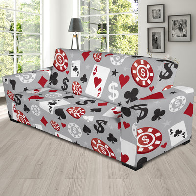 Casino Pattern Print Design 01 Sofa Slipcover