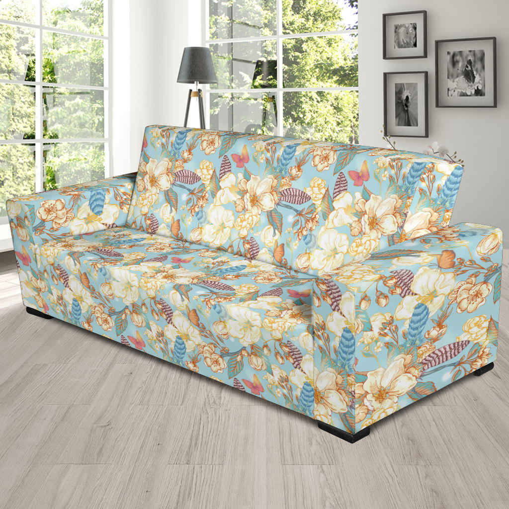 Summer Floral Print Design LKS302 Sofa Slipcover