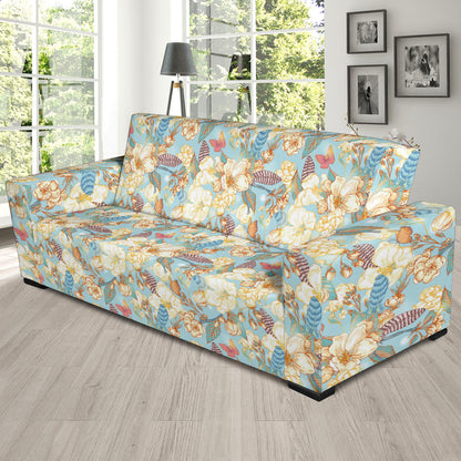 Summer Floral Print Design LKS302 Sofa Slipcover