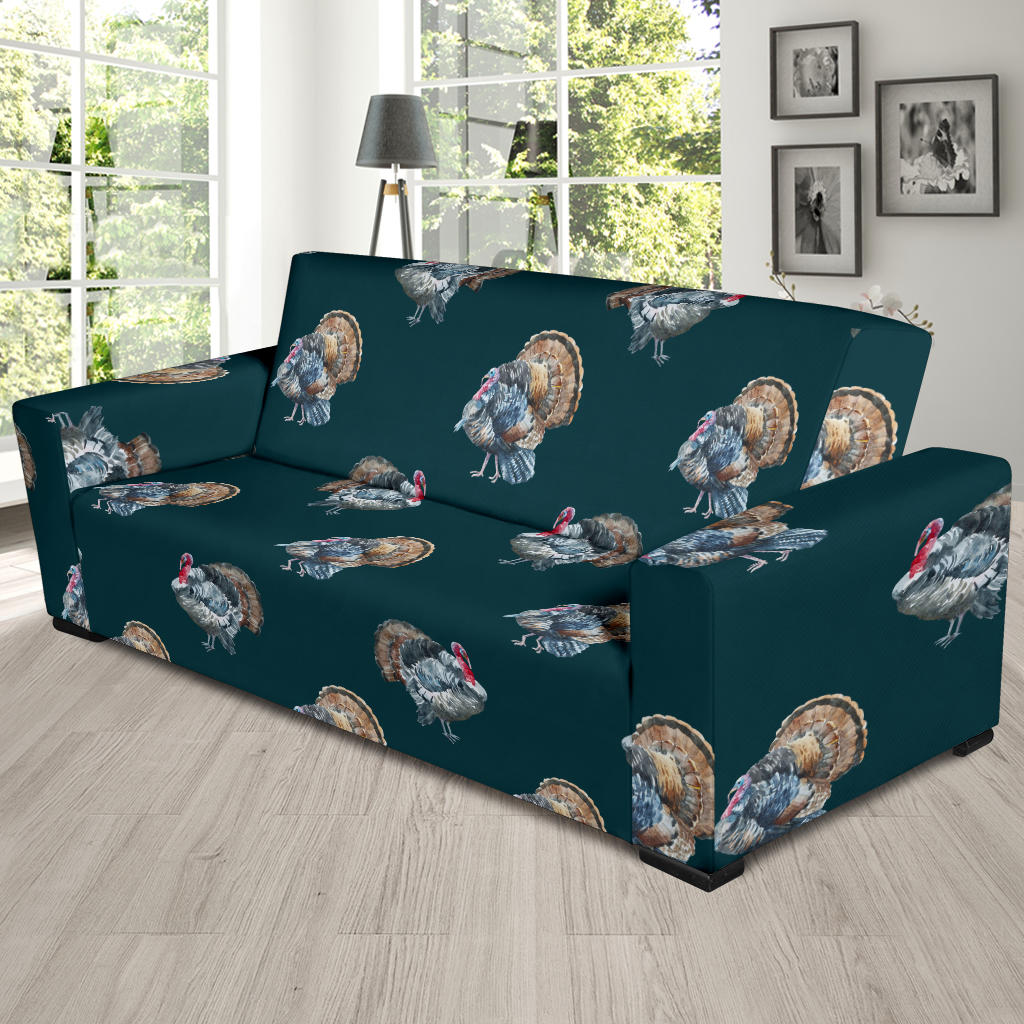 Turkey Pattern Print Design 03 Sofa Slipcover