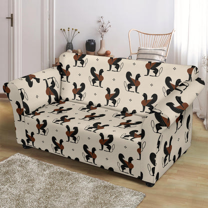 Ancient Greek Print Design LKS3010 Loveseat Couch Slipcover