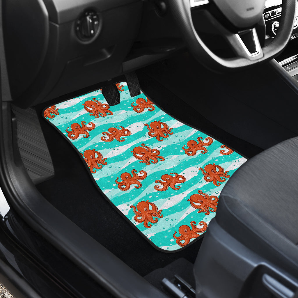Octopus Cute Design Print Themed Car Floor Mats Front Back