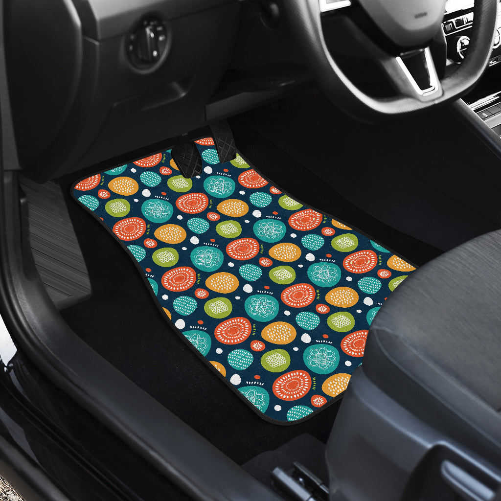 Swedish Themed Design Car Floor Mats Front Back