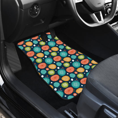 Swedish Themed Design Car Floor Mats Front Back