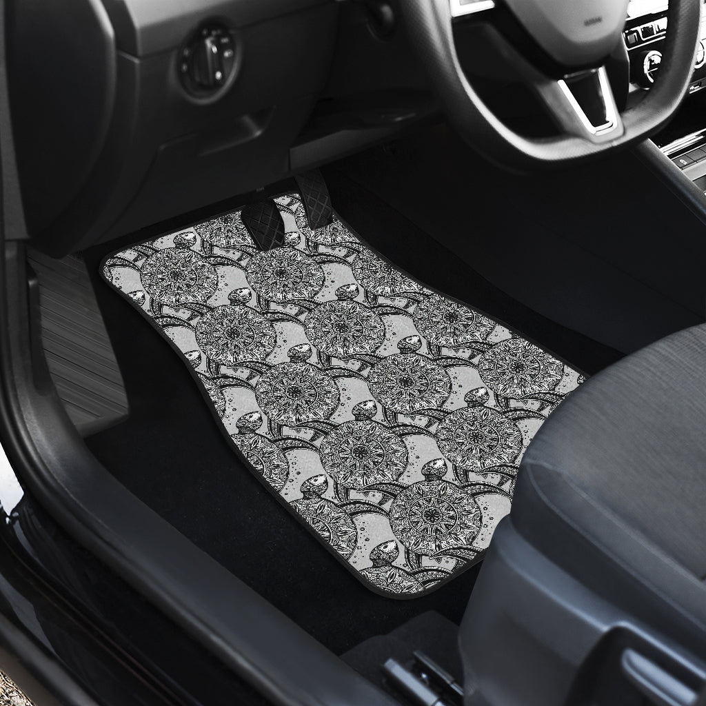 Tribal Turtle Polynesian Themed Print Car Floor Mats Front Back