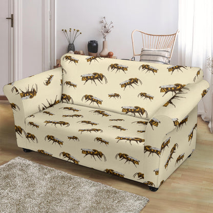 Bee Print Design LKS306 Loveseat Couch Slipcover